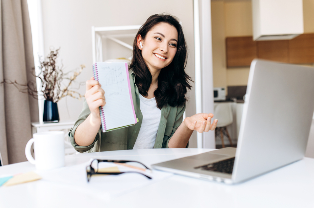 Student studying
